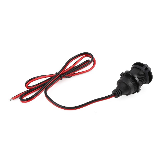 Unique Bargains Dc 12v Car Motorcycle Cigarette Lighter Socket Plug With Wire And Cover