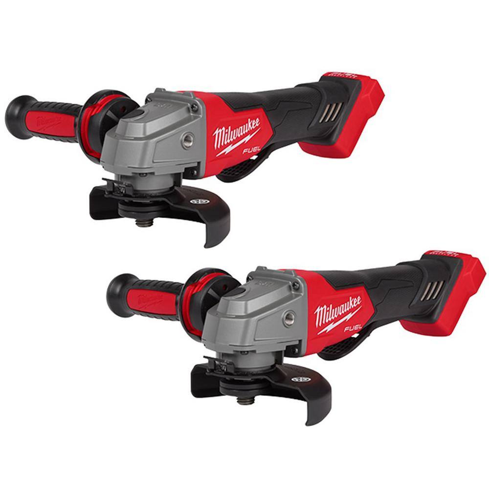 MW M18 FUEL 18V Lithium-Ion Brushless Cordless 4-12 in.5 in. Grinder with Paddle Switch (2-Tools) 2880-20-2880-20