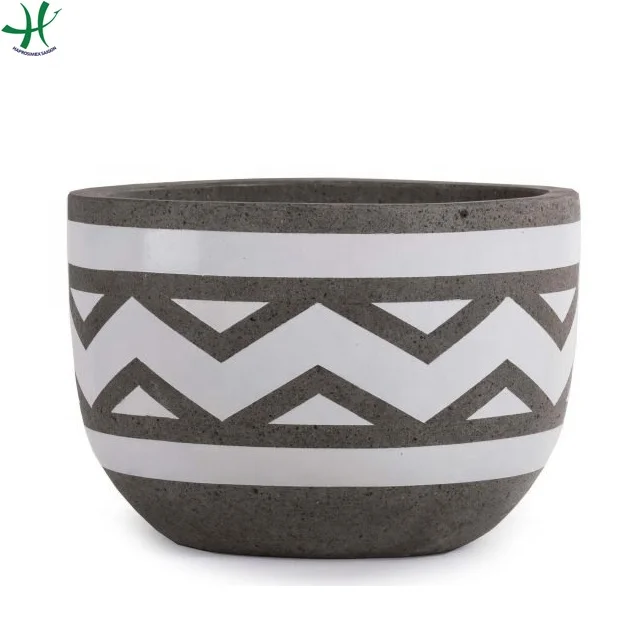 Classic Cement flower planter pot for home   garden  garden pots   planters  round shape with nice design