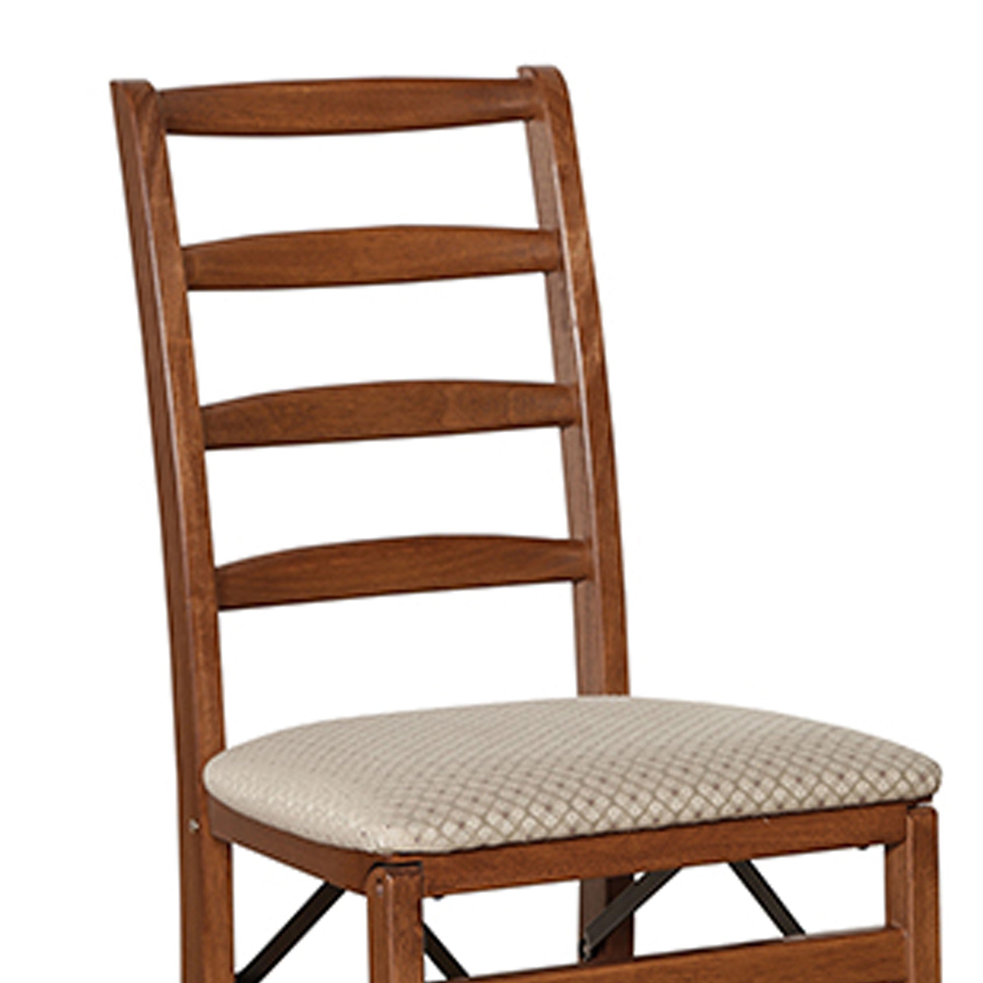 Stakmore Shaker Ladderback Upholstered Folding Chair - Set of 2