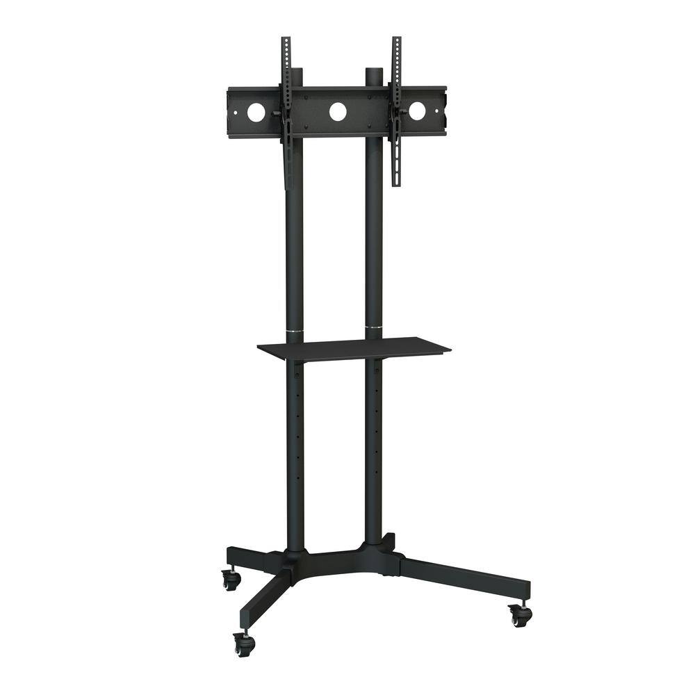 ProMounts Rolling Mobile TV Cart with Shelf for TVs 32 in. to 70 in. for Classrooms and Offices Universal TV Floor Stand Mount AFC6402-02