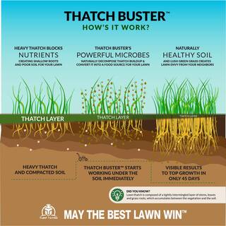 Thatch Buster 32 oz. 8000 sq. ft. Liquid Lawn Fertilizer Probiotic and Aerator Ready To Spray 100550191