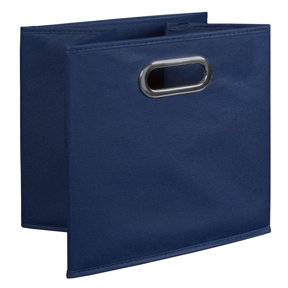 Regency 12 in. H x 12 in. W x 12 in. D Blue Fabric Cube Storage Bin 4-Pack HDCHTOTE4PKBE