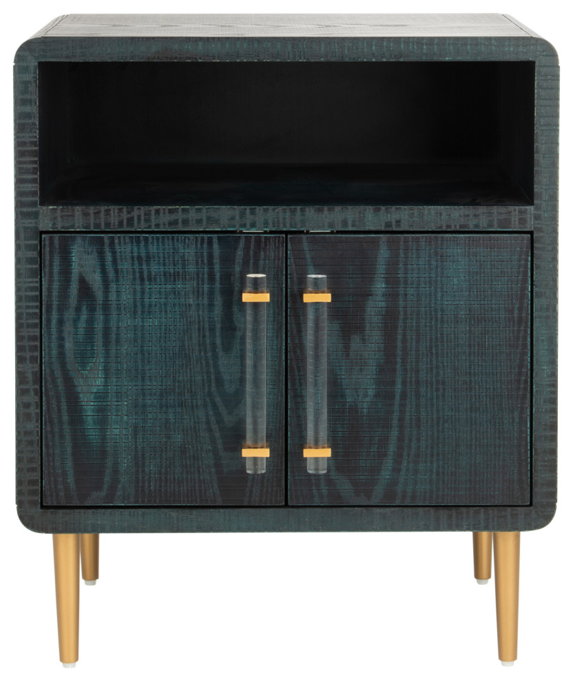 Safavieh Couture Alfie 2 Door Side Table   Midcentury   Side Tables And End Tables   by Safavieh  Houzz