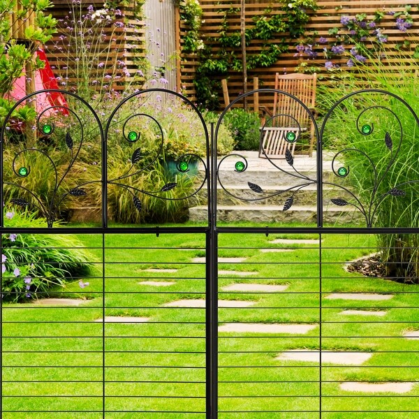 8 Pack Decorative Garden Fence Outdoor 26.2