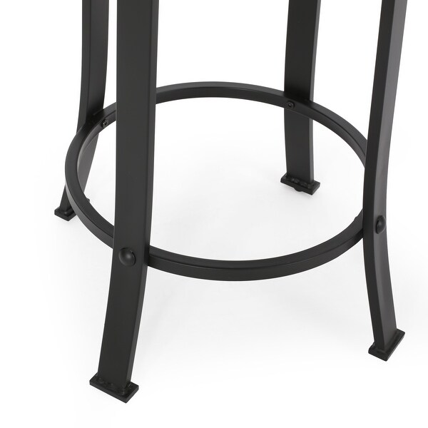 Skyla Industrial Swivel Counter Stools (Set of 2) by Christopher Knight Home