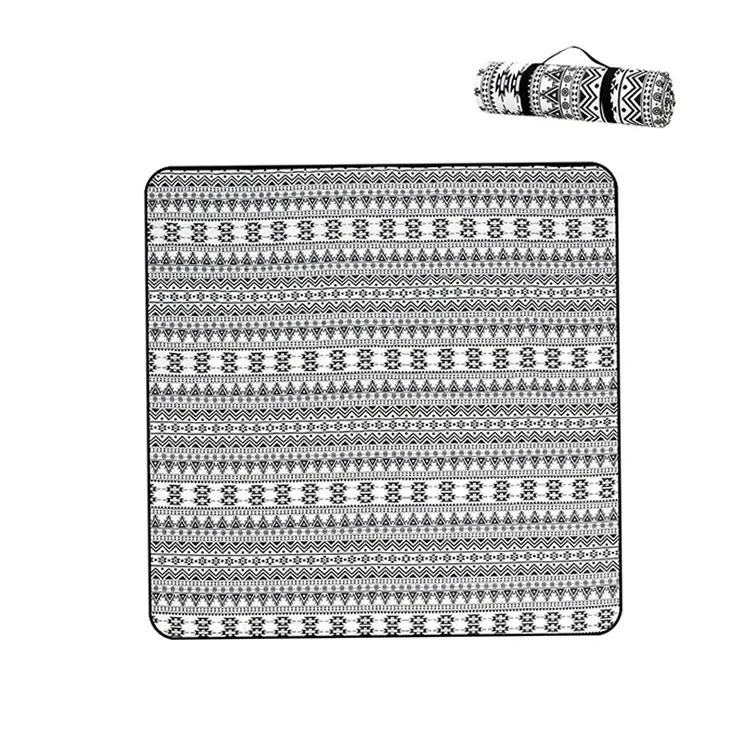 Custom Print Outdoor Picnic Blanket Extra Large Waterproof Portable Beach Mat For Travel Camping Hiking