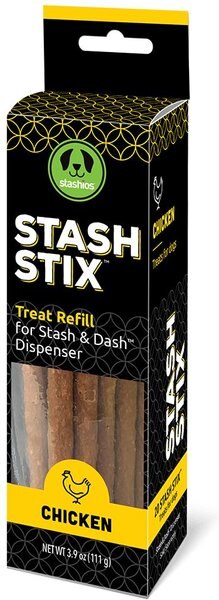 Stashios Stash Stix Chicken Soft and Chewy Dog Treats， 3.9-oz bag