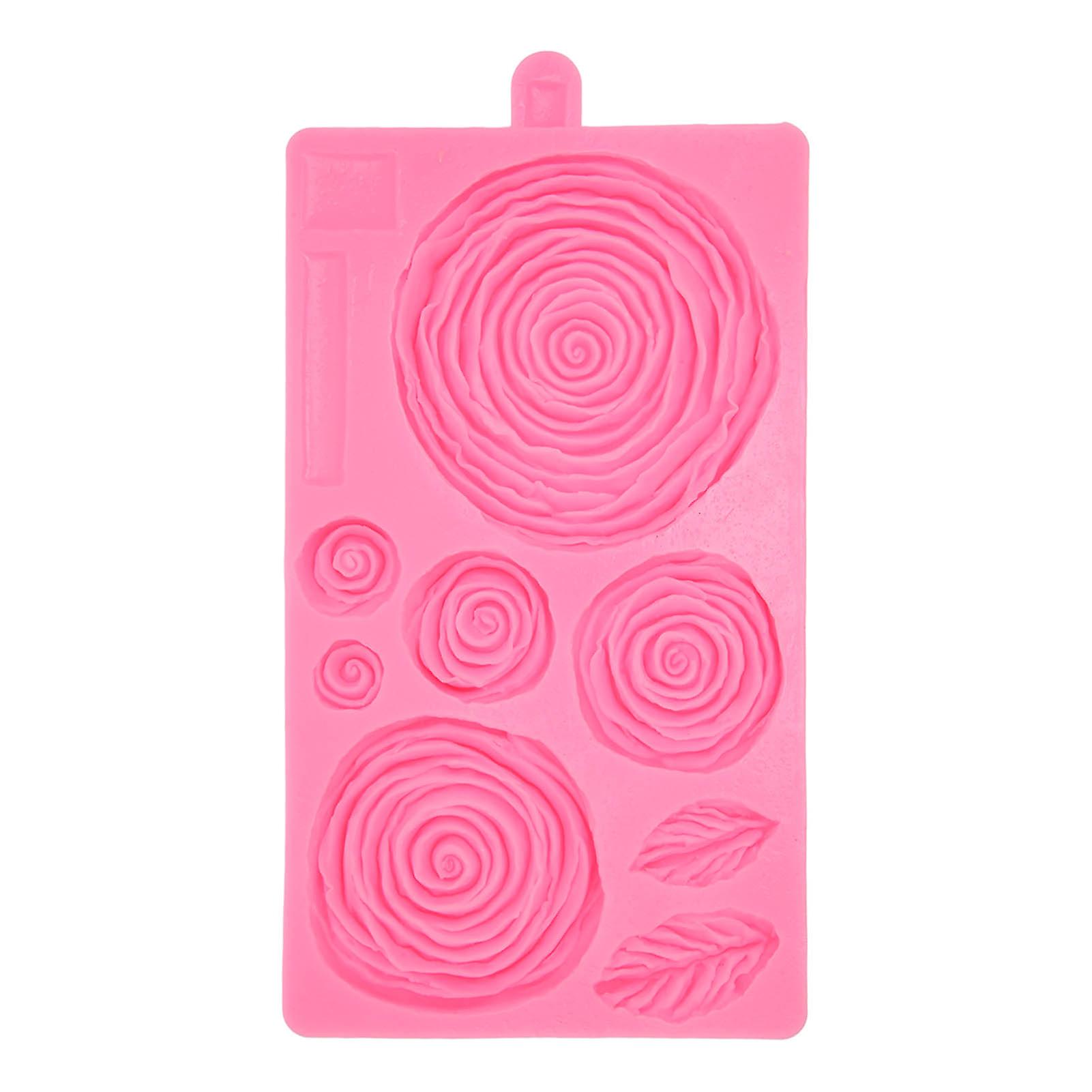 Roses Mold Stick Proof Toxic Free Odorless Dishwasher Safe Silicone Leaf Flower Mould for DIY Cake Chocolate