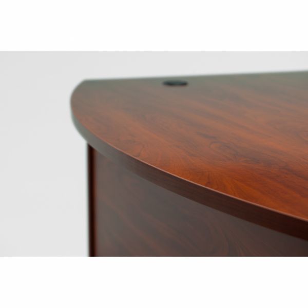 Bush Business Furniture Series C: Hansen Cherry 60W x 43D Right Hand L-Bow Desk Shell