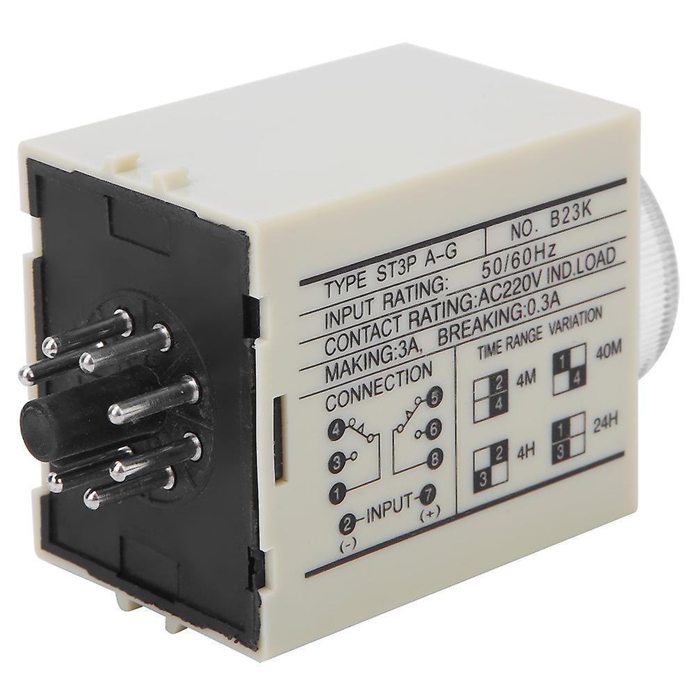 Delay Timer Time Relay Adjustable Knob High Quality Alloy Contact St3pa G Ac220v 50/60hz