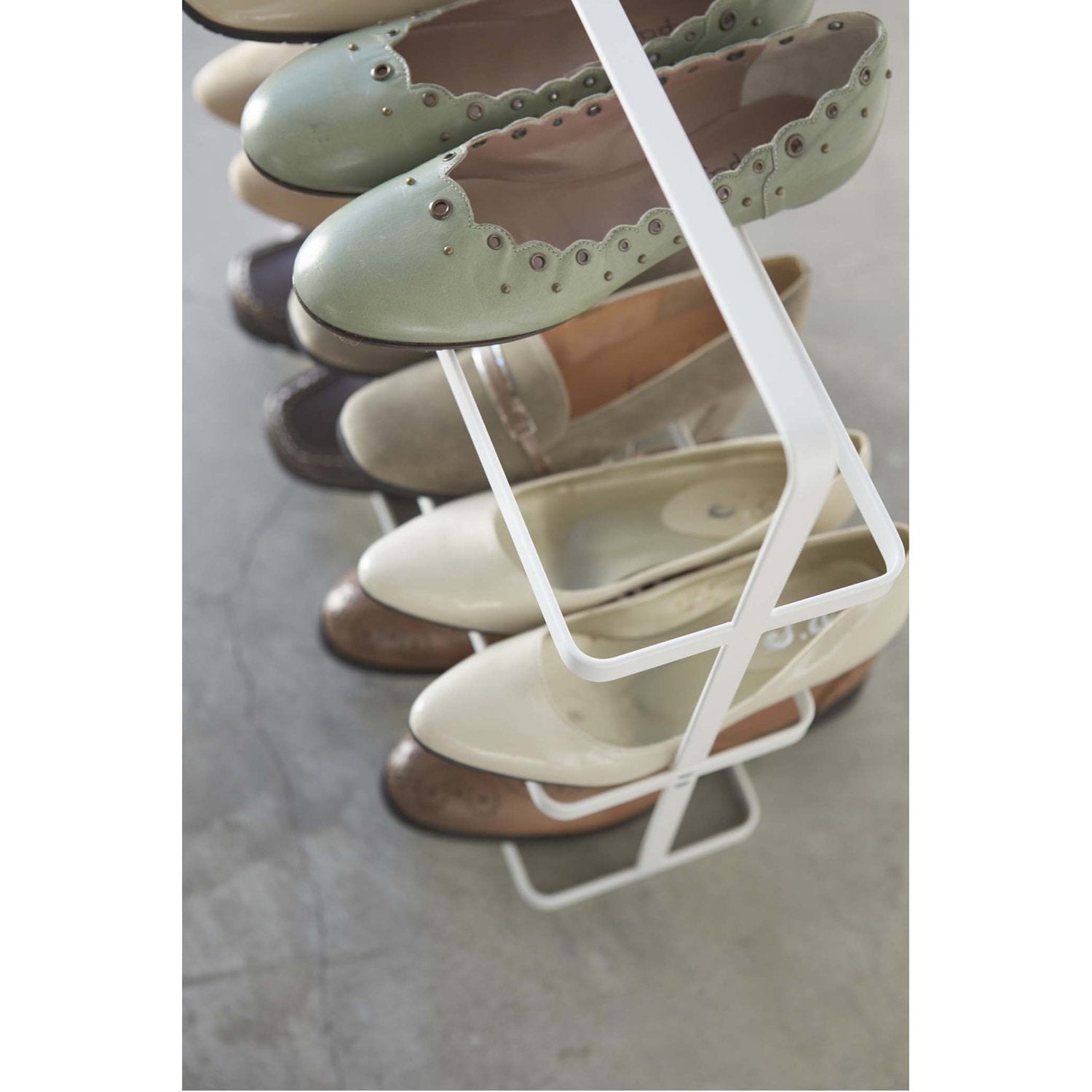 Tower 3-Tier Slim Portable Shoe Rack - Wide in Various Colors