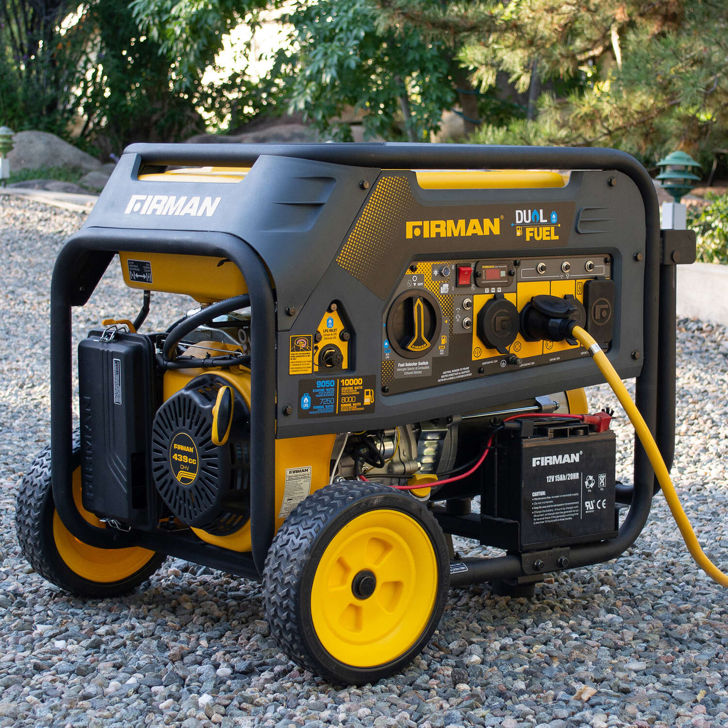 Firman Hybrid Series 8000 W 240 V Gasoline or Propane Portable Generator