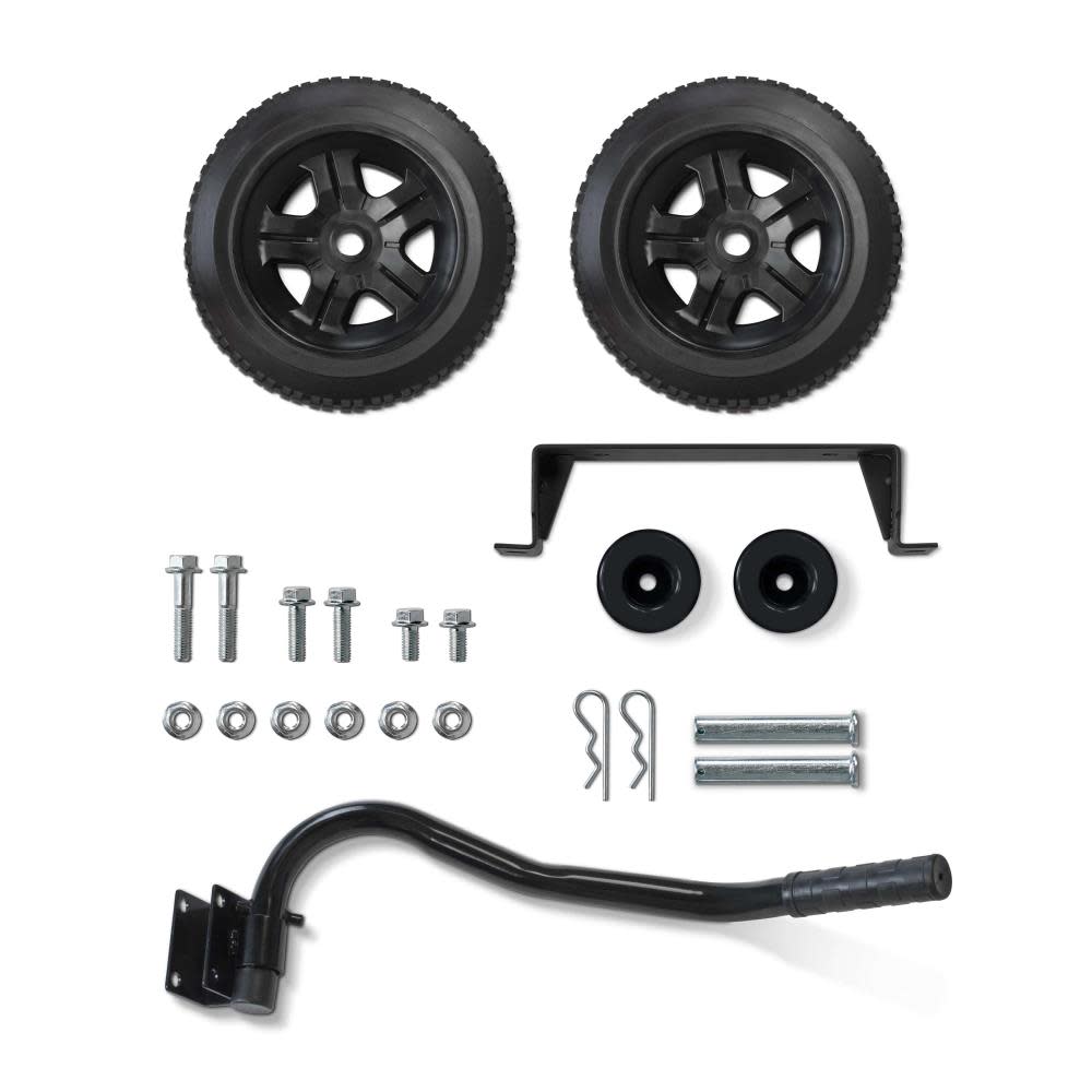 Champion Generator Wheel Kit with Axle， Folding Handle and Never-Flat Tires， 2800-4750 Watt ;