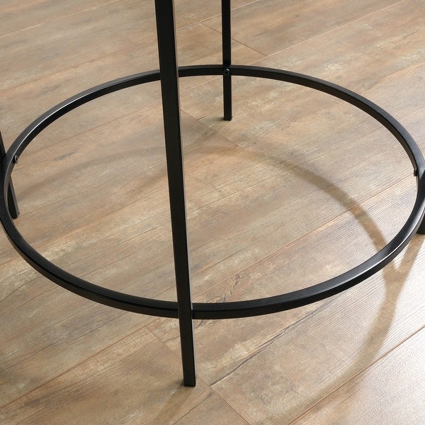 Nola Side Table， Black Finish