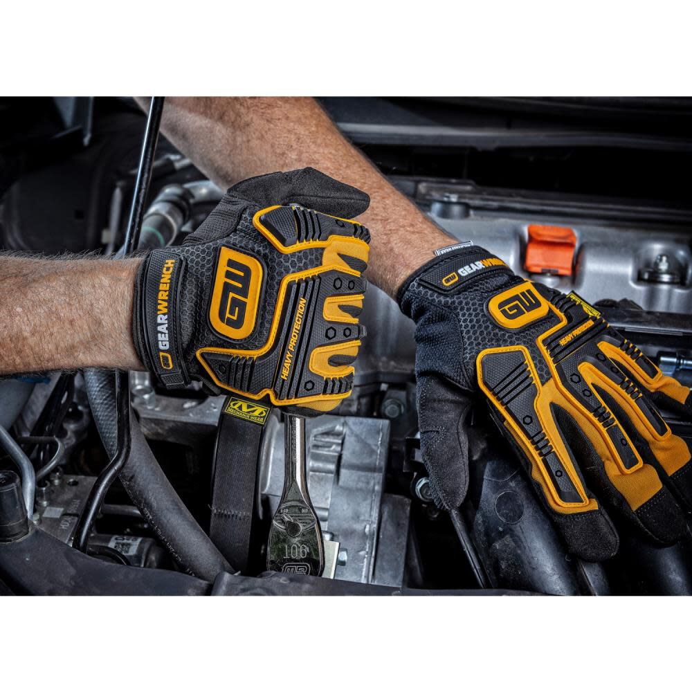 GEARWRENCH Heavy Impact Work Gloves Large 86987 from GEARWRENCH