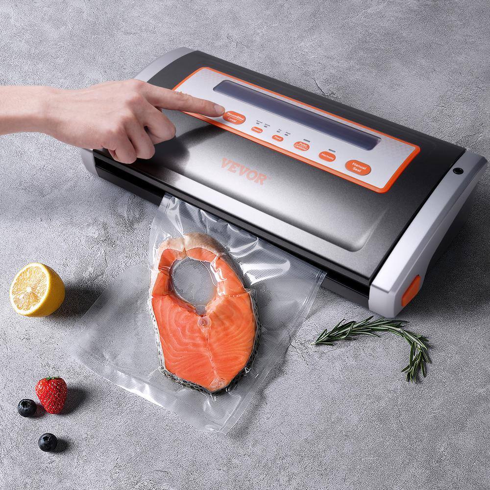 VEVOR Food Vacuum Sealer Machine 80 Kpa Automatic and Manual Seal Machine Multifunctional for Dry and Moist Food Storage SYJZKFKJTSDB3THBZV1