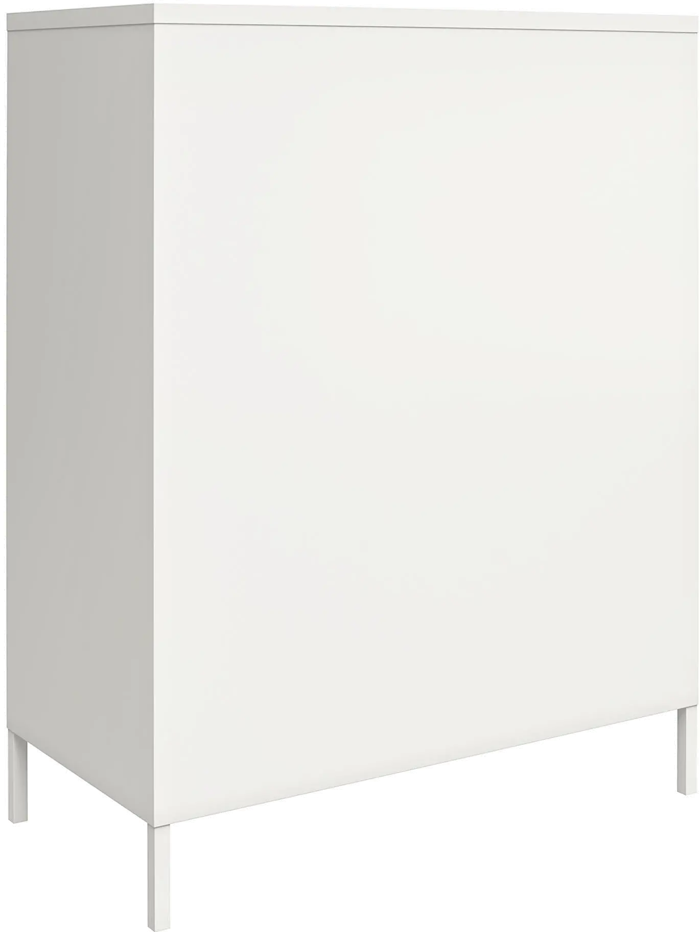 Mission White 2 Door Metal Locker Storage Cabinet