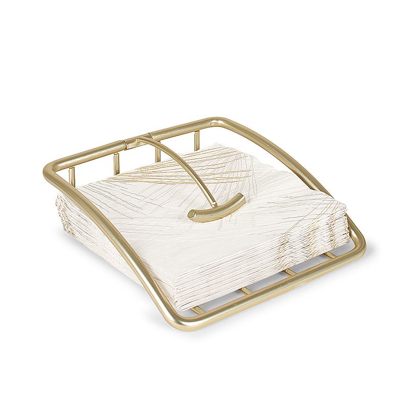 Spectrum Euro Weighted Gold Napkin Holder