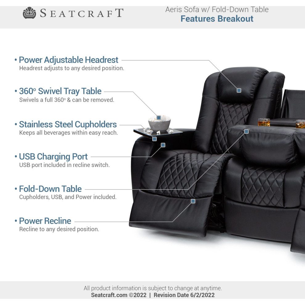 Seatcraft Aeris Home Theater Seating   Contemporary   Theater Seating   by Stargate Cinema  Houzz