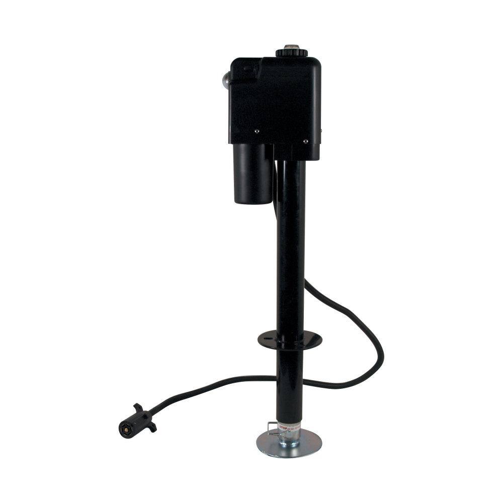 Quick Products 3500 Electric Tongue Jack with 7 Way Plug in Black JQ-3500B-7P