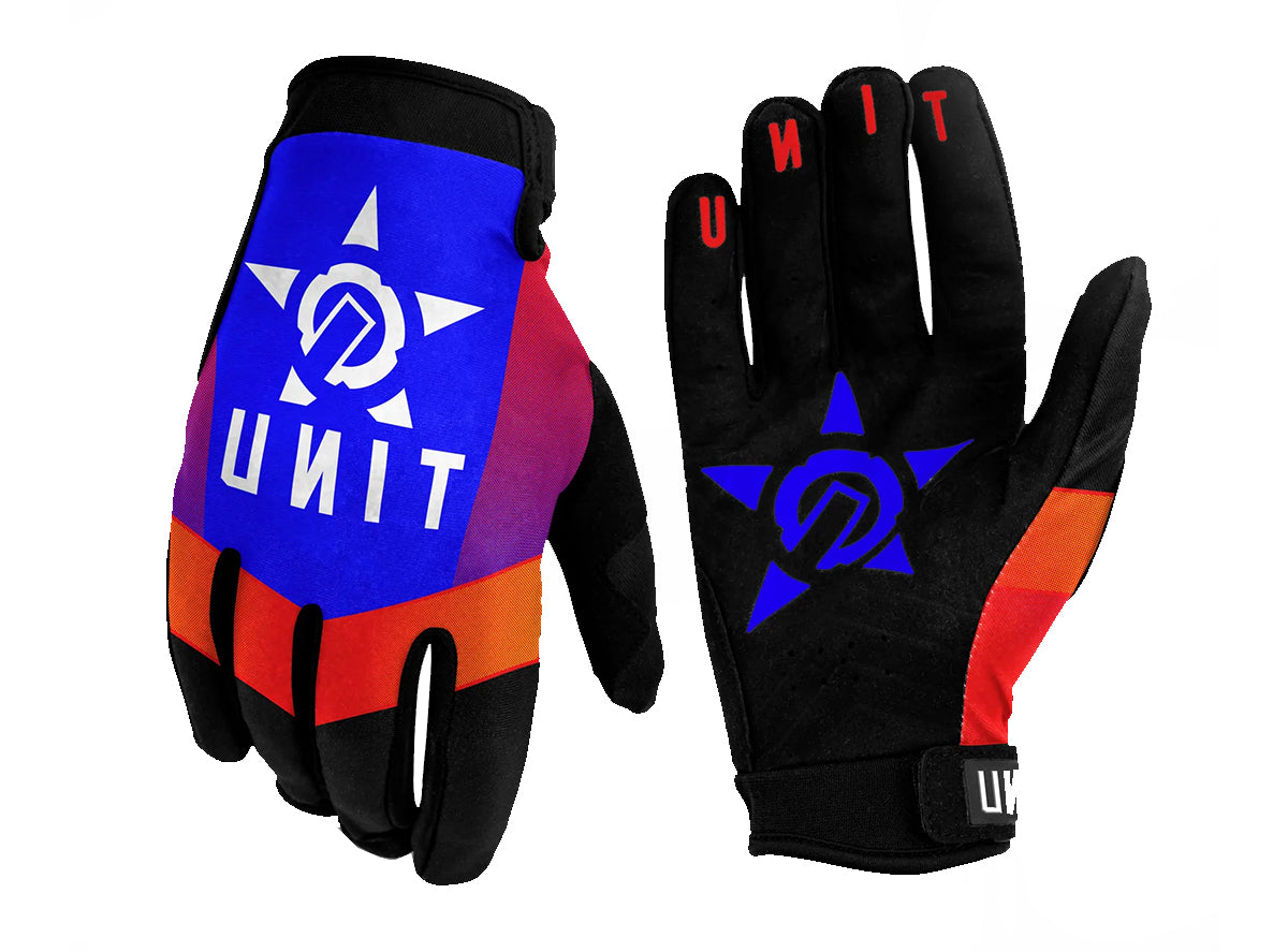 Unit Contender MTB Glove - Blue - 2022