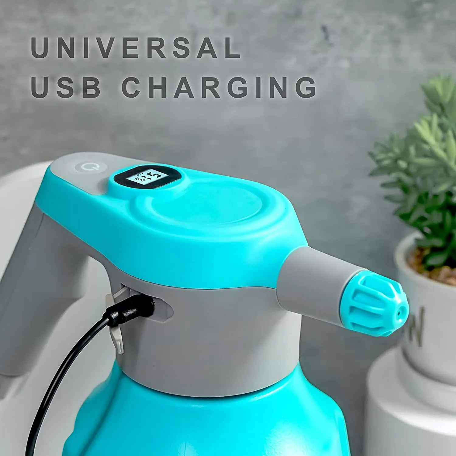 Handheld 2L Electric Plant Sprayer USB Charging Lithium Automatic Plant Mister Spray Bottle For Watering And Spraying Pesticides