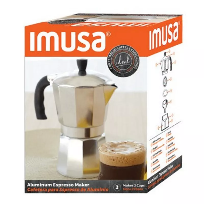 IMUSA 3-Cup Aluminum Espresso Maker