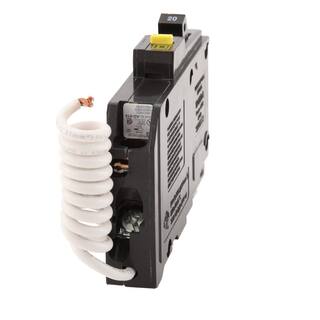 Square D QO Qwik-Gard 20 Amp Single-Pole GFCI Circuit Breaker QO120GFICP