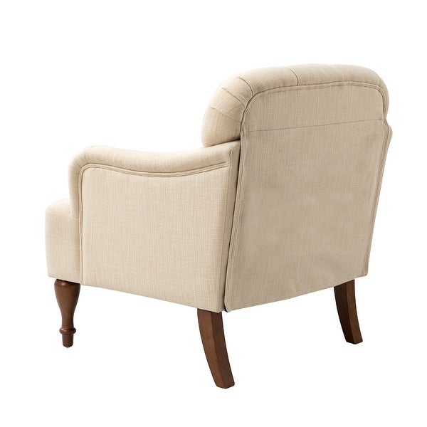 Bacchae Comfy Accent Armchair with Recessed Arms Set of 2 by HULALA HOME