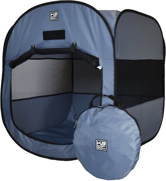 K9 Sport Sack Kennel Pop-Up Dog and Cat Tent， Grey