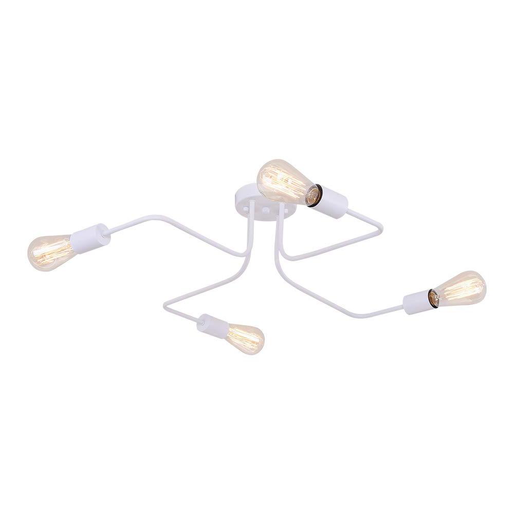 4-Light Sputnik Linear Semi-Flush Mount