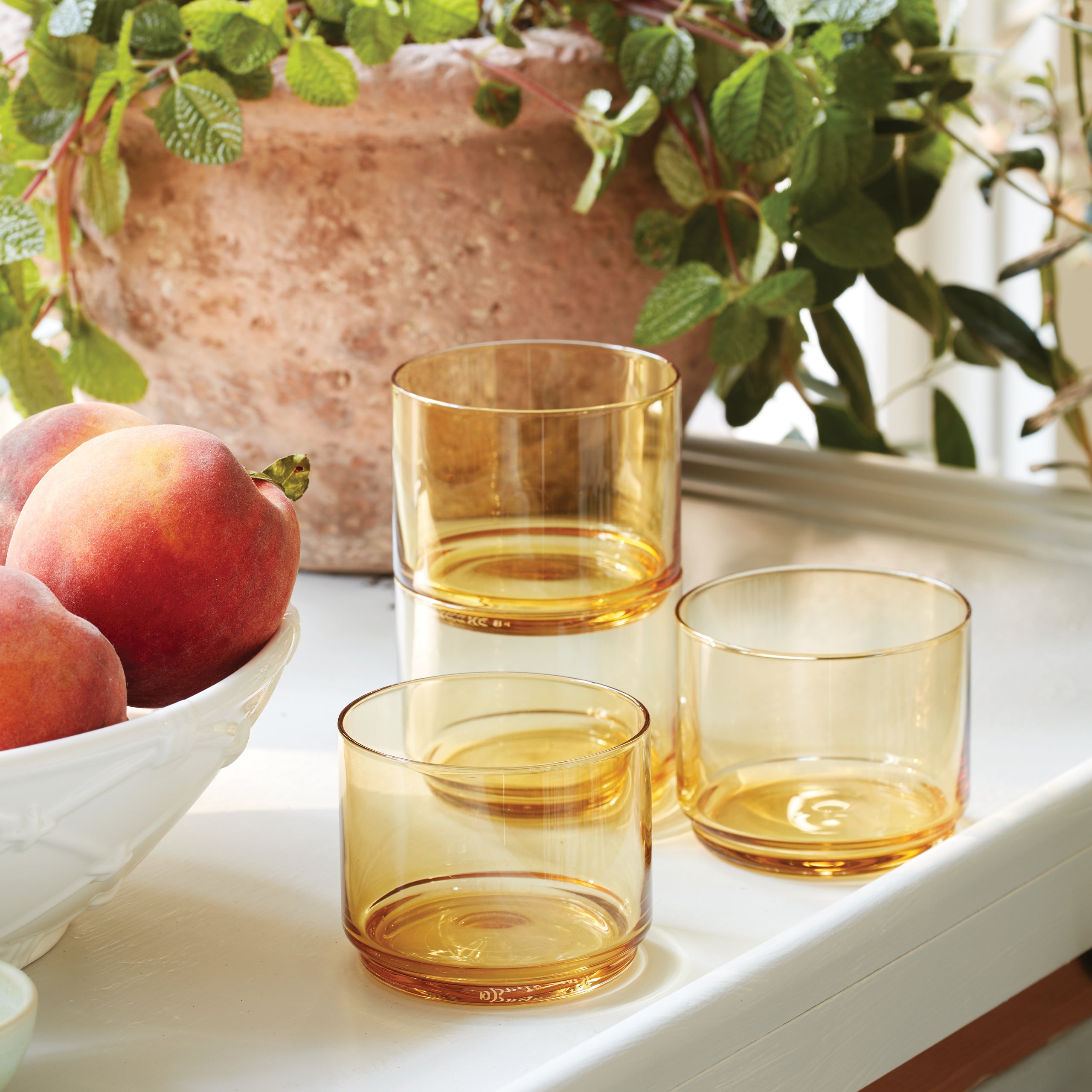 Tuscany Classics Stackable 4-Piece Short Glasses