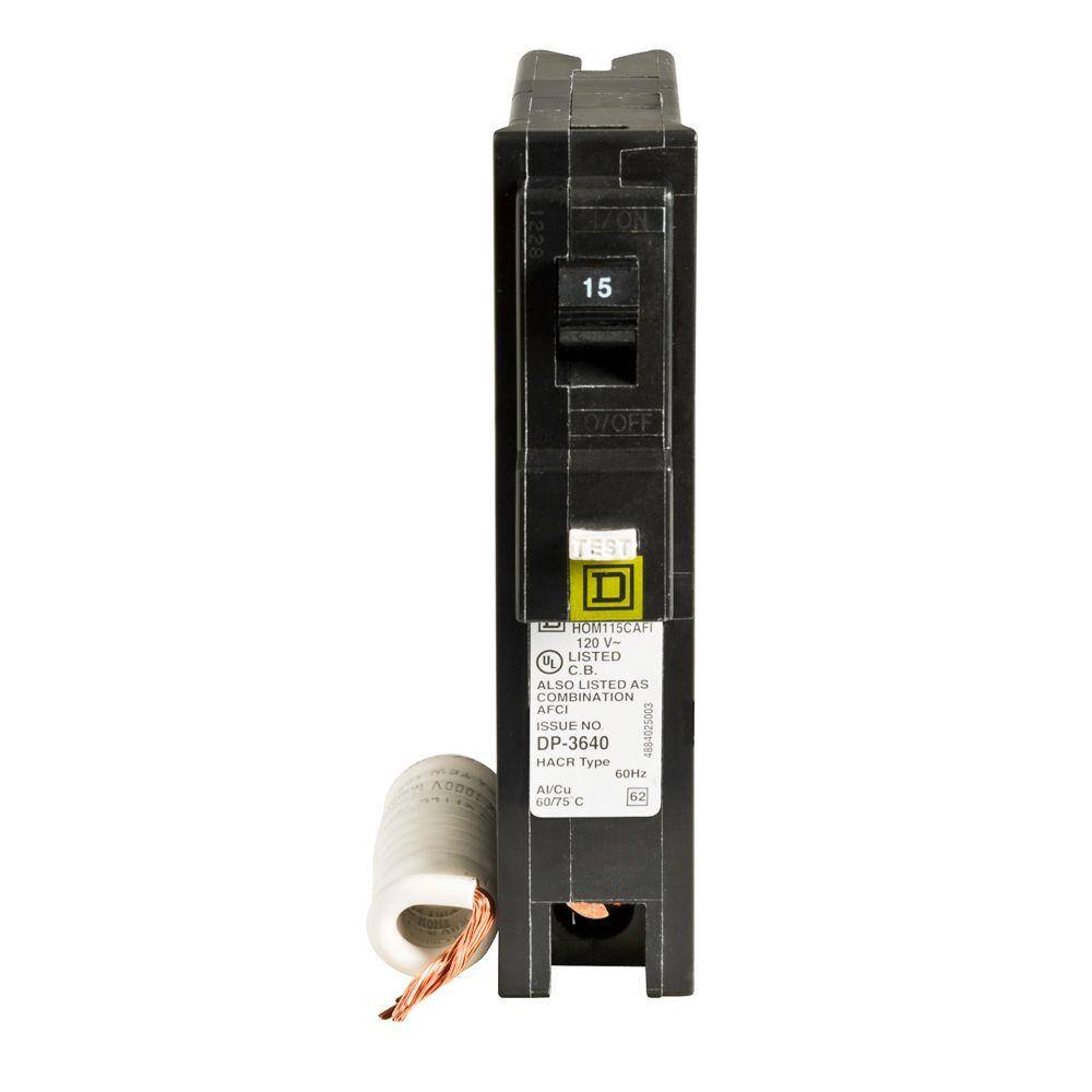 Square D Homeline 15 Amp Single-Pole Combination Arc Fault Circuit Breaker(HOM115CAFIC) HOM115CAFIC