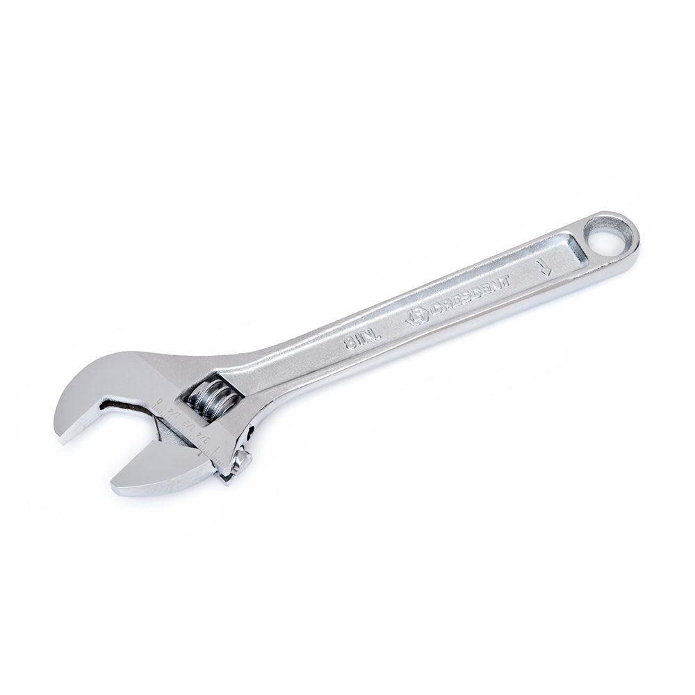 Adjustable Wrench， 8 In. Chrome