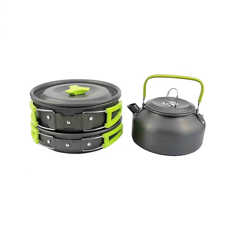 Outdoor cooking set for camping hiking ultralight foldable cookware set