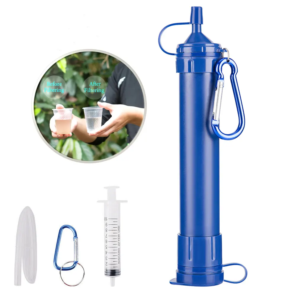 Outdoor 99.99% Portable Water Filter Straw for Camping Hiking Drinking Water Purifier Straw