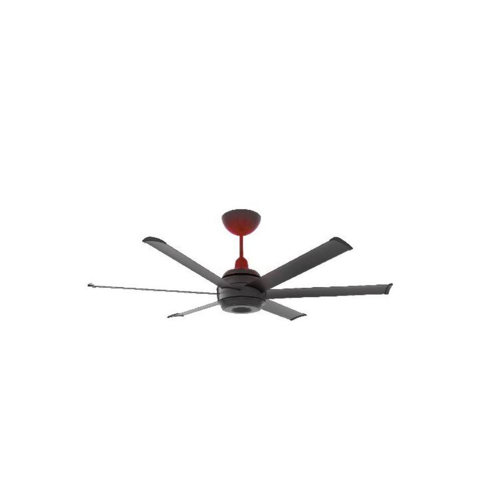 Big Ass Fans es660 Indoor Black Smart Ceiling Fan with Color Changing Chromatic Uplight Motion Detection and Voice Control MK-ES62-052306A786I07S80