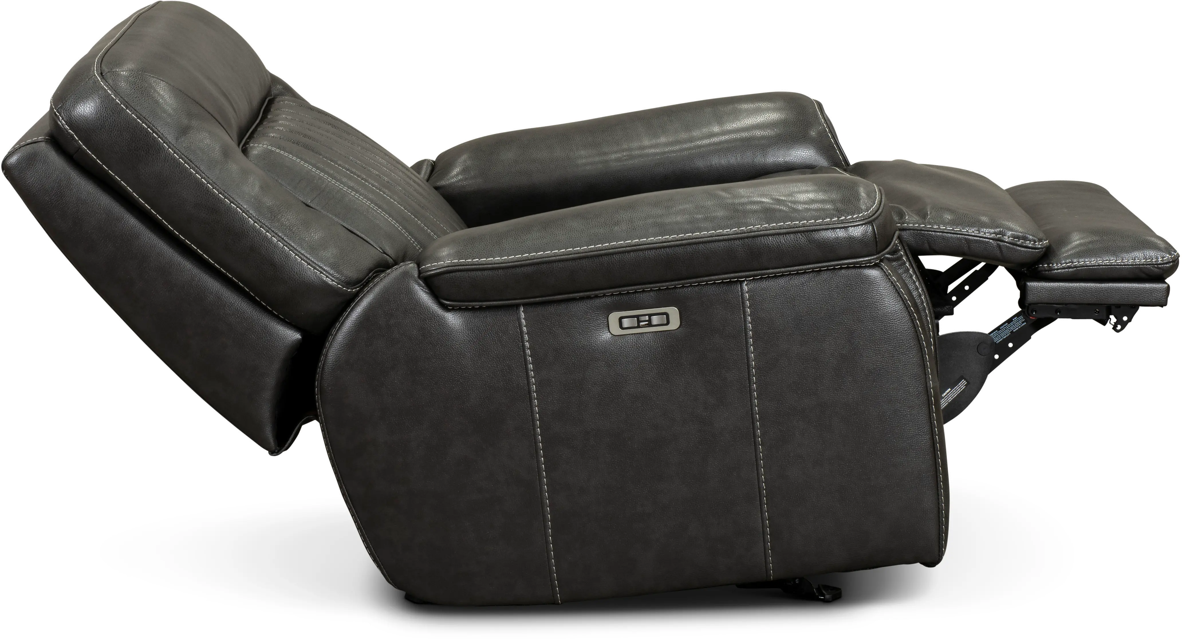 Stampede Charcoal Gray Power Glider Recliner