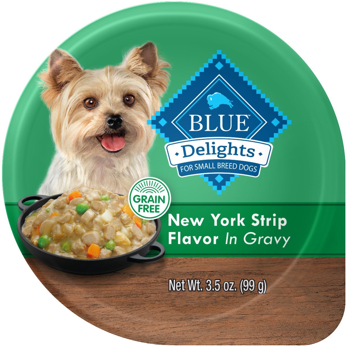 Blue Buffalo Divine Delights New York Strip Flavor Hearty Gravy Dog Food Trays