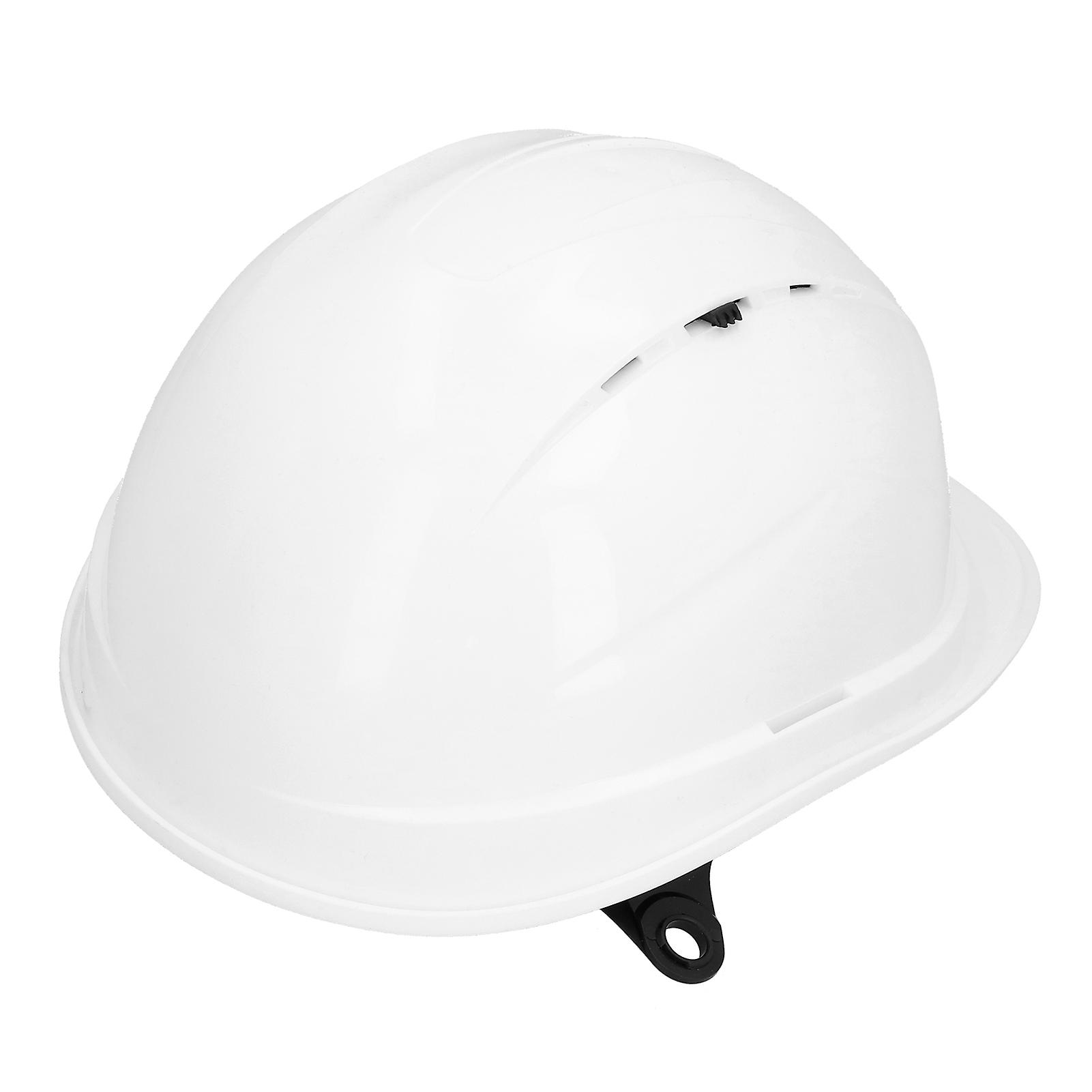 Breathable Hard Hat Ldpe Lining White Adjustable Labour Protective Helmet For Construction Sites