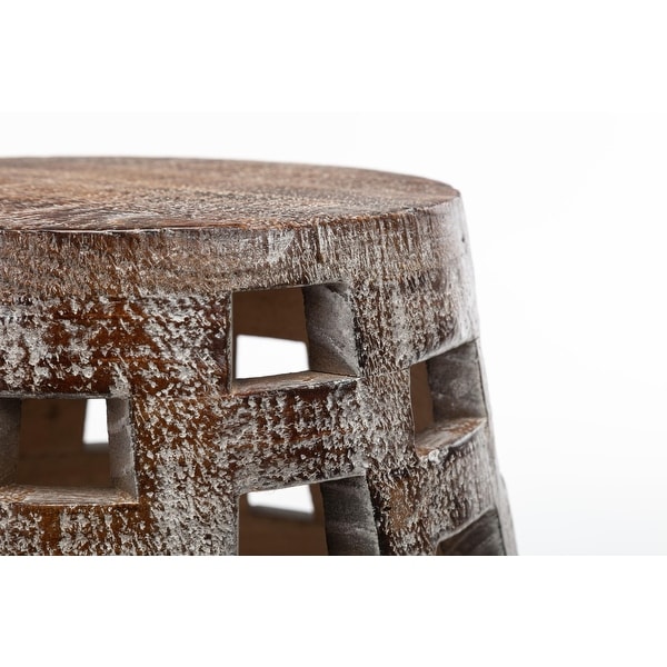 Boraam Hampton Weathered Walnut Side Table