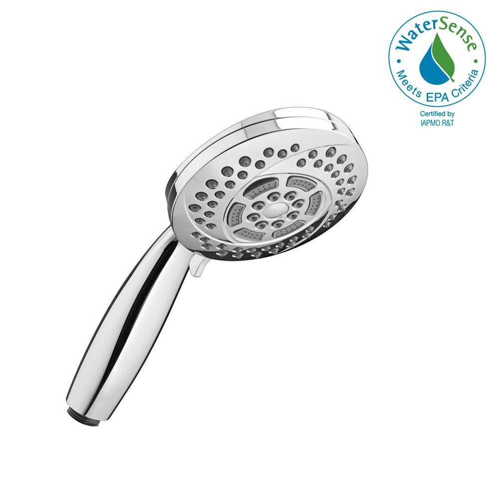 American Standard Hydrofocus 6-Spray 4.5 in. Single Wall Mount Handheld Rain Shower Head in Polished Chrome 1660207.002