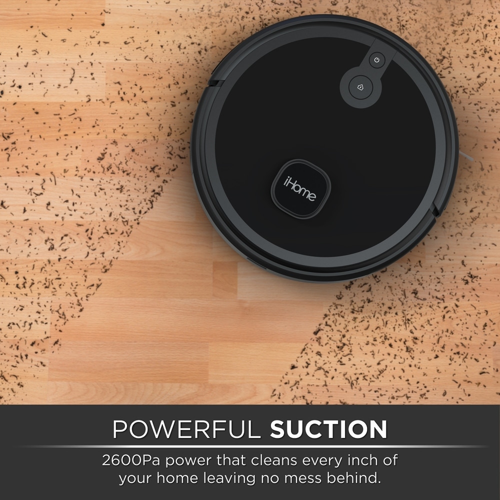 iHome iHRVS1 3BLK RA AutoVac Nova S1 LIDAR Navigation Robot Vacuum  Black   Certified refurbished