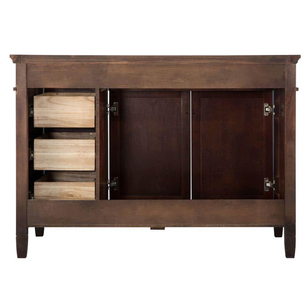 Home Decorators Collection Ashburn 48 in W Bath Vanity Cabinet Only in Mahogany