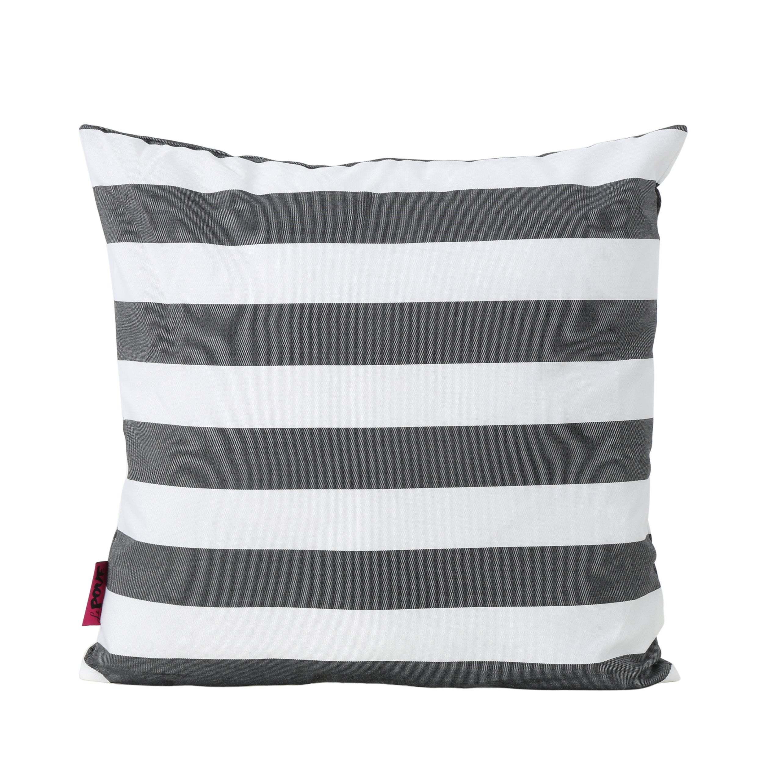 La Mesa Indoor Striped Water Resistant Square Throw Pillow