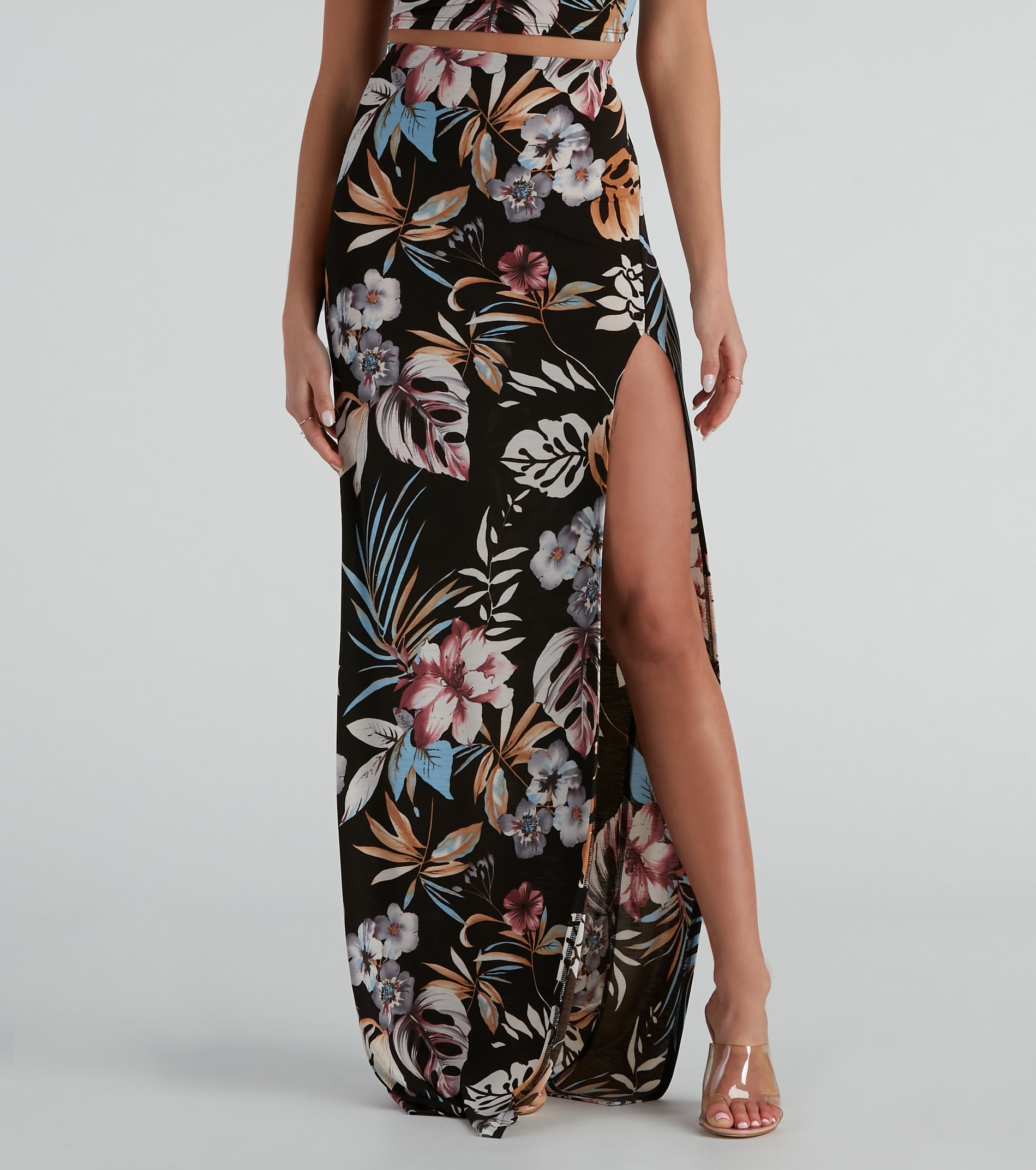 Ticket To Paradise Slit Maxi Skirt