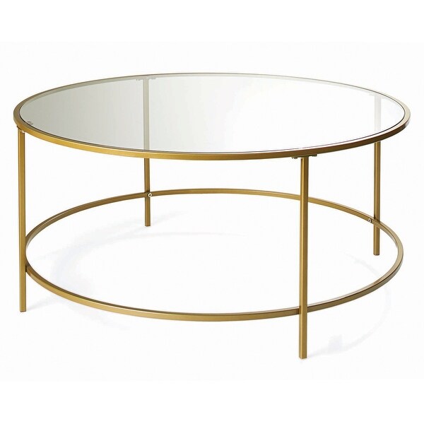 Nola Coffee Table， Gold Finish