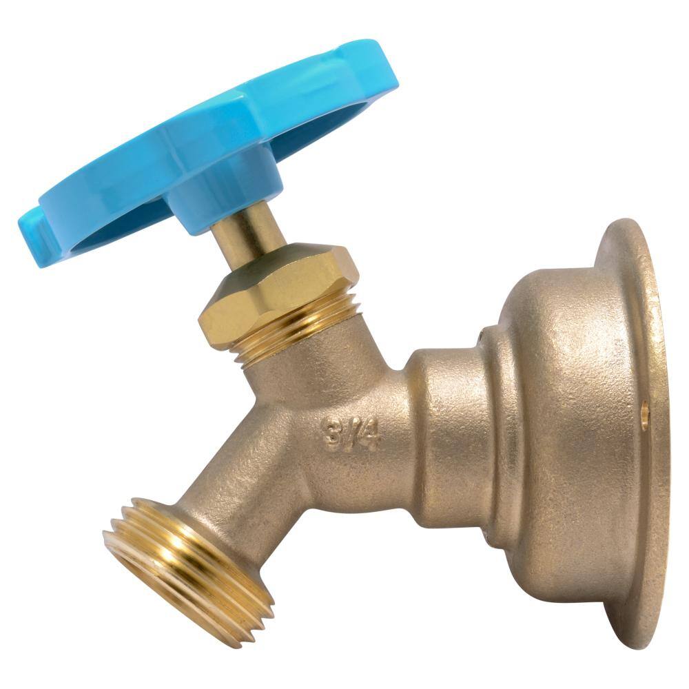 SharkBite 34 in. Brass Push-to-Connect x MHT Multi-Turn No Kink Hose Bibb 24633LF