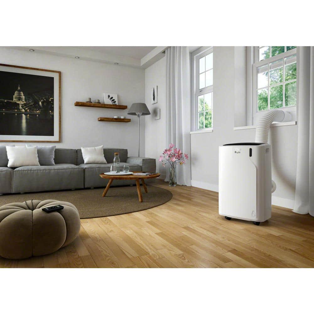 DeLonghi 11500 BTU 3Speed 500 sq ft Portable Air Conditioner with Compact Design and Eco Friendly Gas